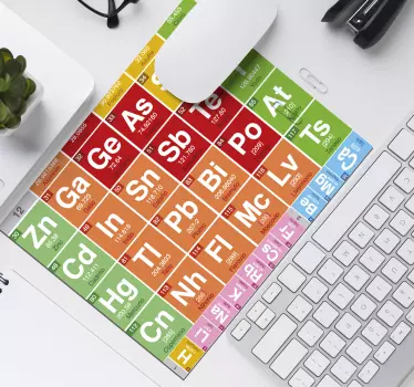 Periodisk tabell original vinyl musmatta - Tenstickers