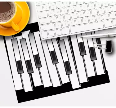 Pianotangentbord originalmusmatta - Tenstickers