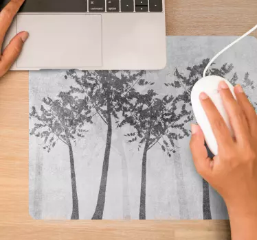Skandinaviskt stilträd skuggar original- mousepad - Tenstickers