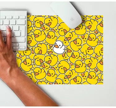 Söt anka mönster original musmatta - Tenstickers