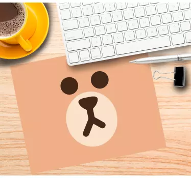 Söt björnansikte original musmatta - Tenstickers