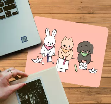 Söta djurvänner original musmatta - Tenstickers