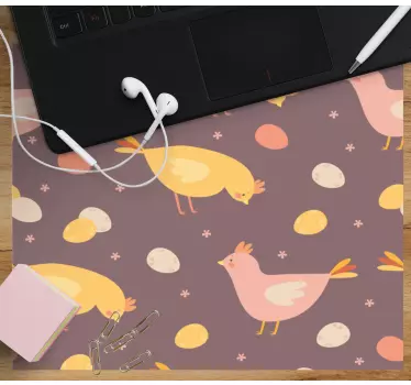 Söta kycklingar och ägg original musmatta - Tenstickers
