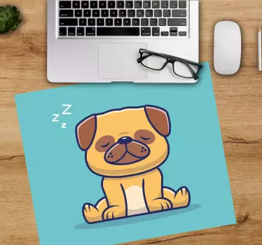 Tecknad sovande hund original musmatta - Tenstickers