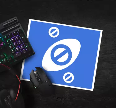Uno kortstopp med blå färg original musmatta - Tenstickers