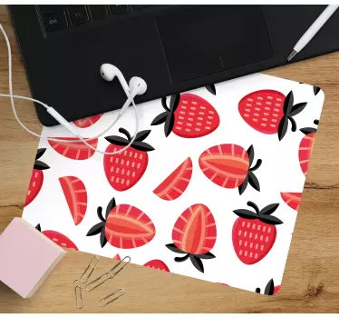 Verklig se original-mousepad för röda jordgubbar - Tenstickers