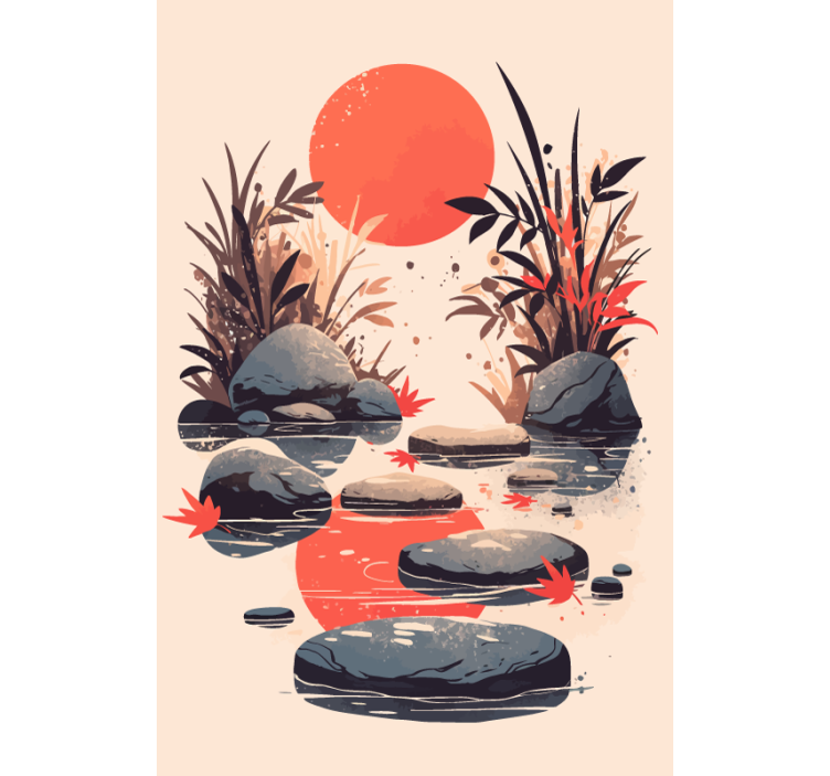 Inspiration japansk stil Rullgardin badrum - Tenstickers