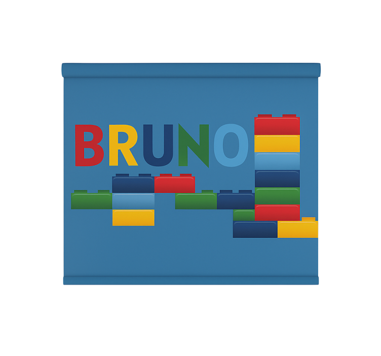 Färgglada leksaksklossar Rrullgardin barn - Tenstickers