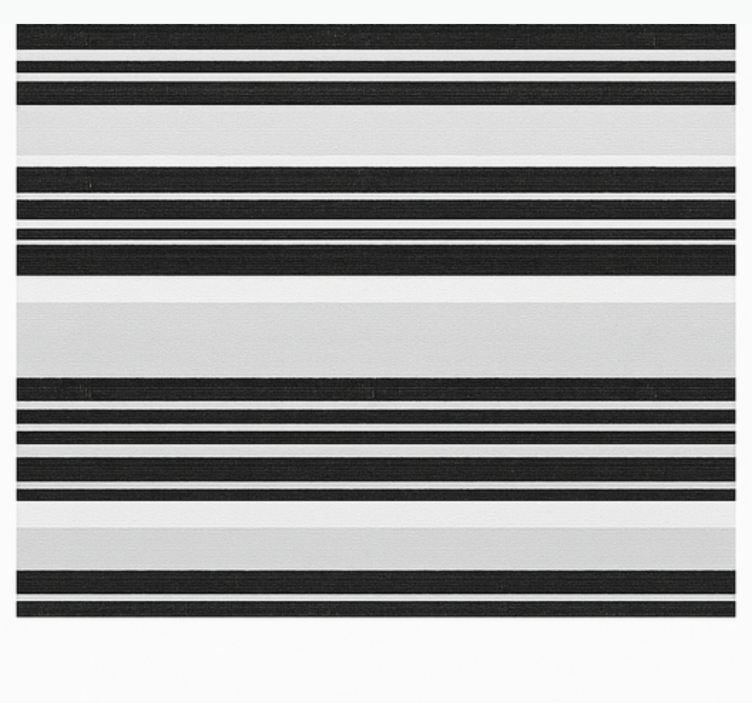 righe bianco nero Rullgardin badrum - Tenstickers