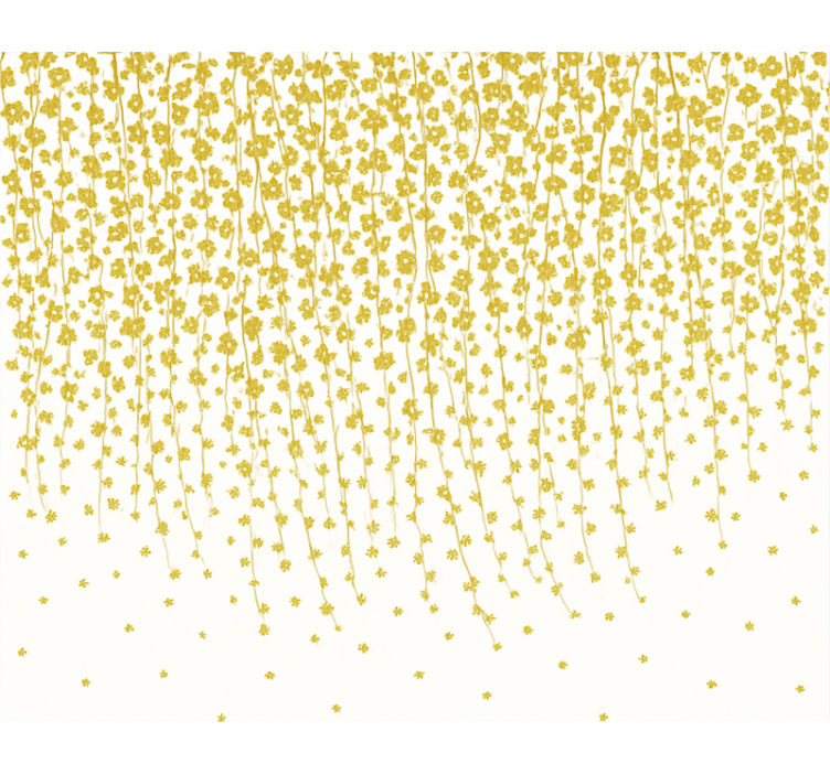 Blommor vattenfall Rullgardin badrum - Tenstickers