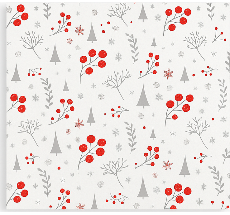 Vintage julmönster Rullgardin vardagsrum - Tenstickers