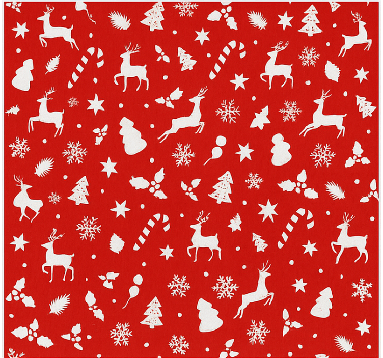 Pastellfärgat jultomtemönster Rullgardin vardagsrum - Tenstickers