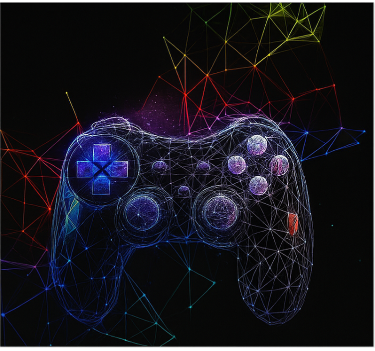 Spel-dna-konsol Rullgardin nörd - Tenstickers