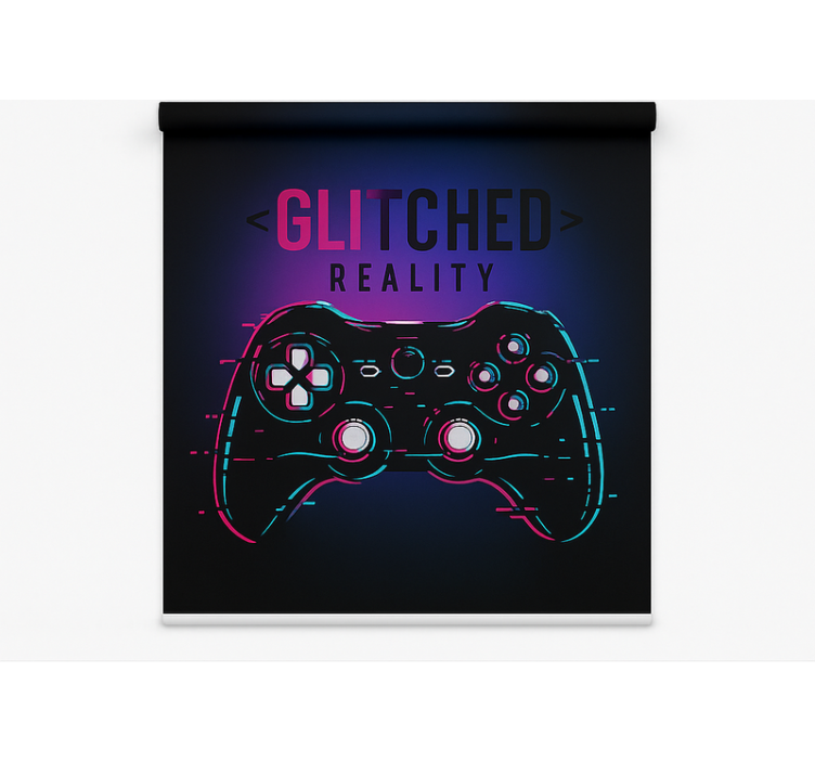 Glitched reality-kontroller Rullgardin nörd - Tenstickers