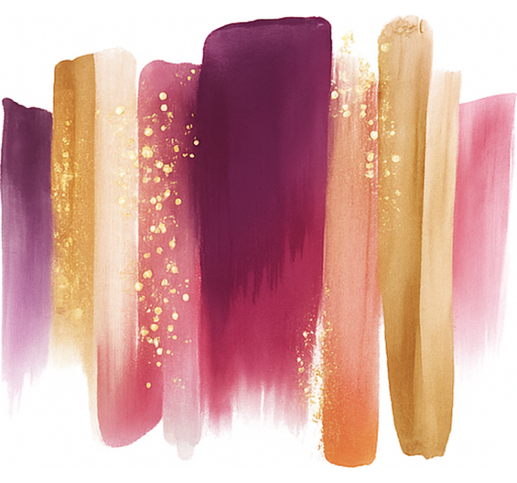 Abstrakta penseldrag Rullgardin tonåringar - Tenstickers