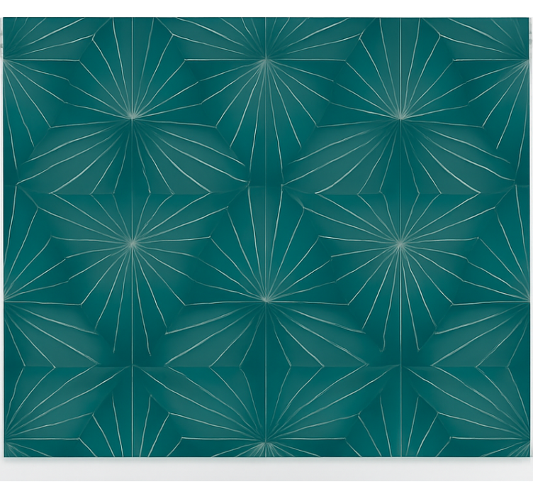 Geometrisk stjärnexplosion Rullgardin tonåringar - Tenstickers