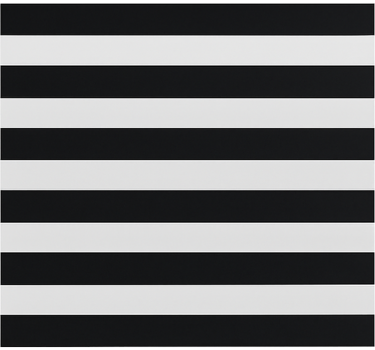 Svart och transparent strippad Rullgardin matsal - Tenstickers