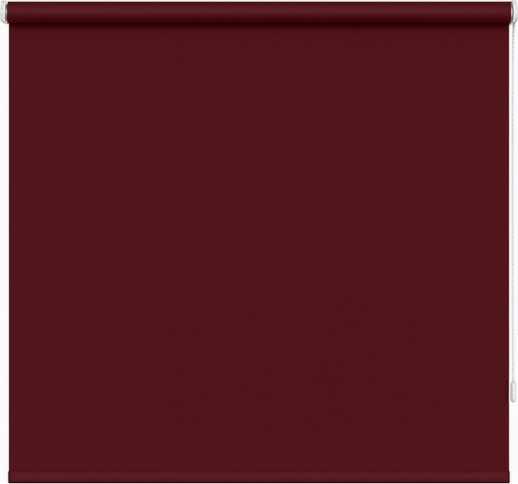 Djupt rödbrun enfärgad rullgardin för matsal - Tenstickers