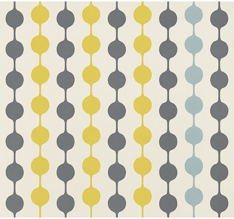 Rullgardin skandinavisk hängande färgglada cirklar - Tenstickers