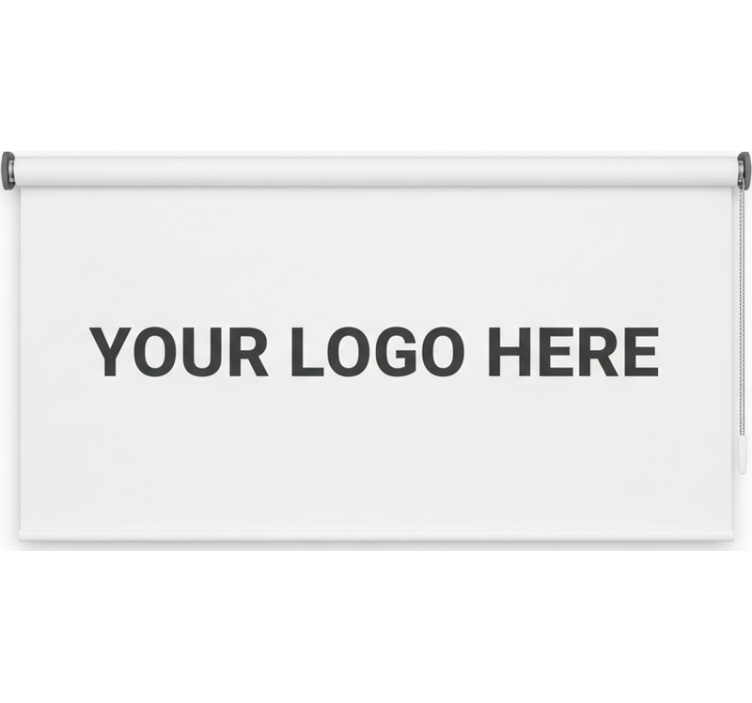 Rullgardin kontor med anpassad företagslogotyp - Tenstickers