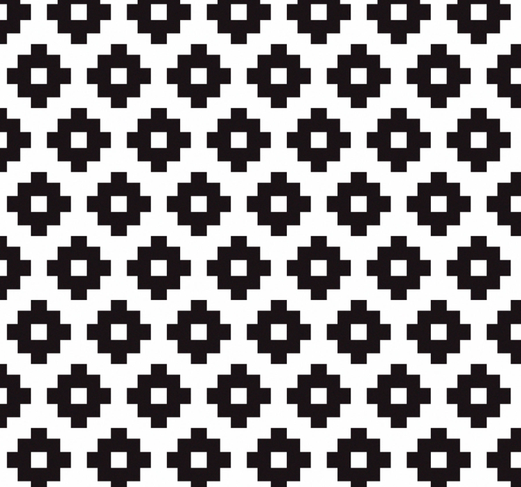 Rullgardin badrum geometrisk kakelinspiration - Tenstickers