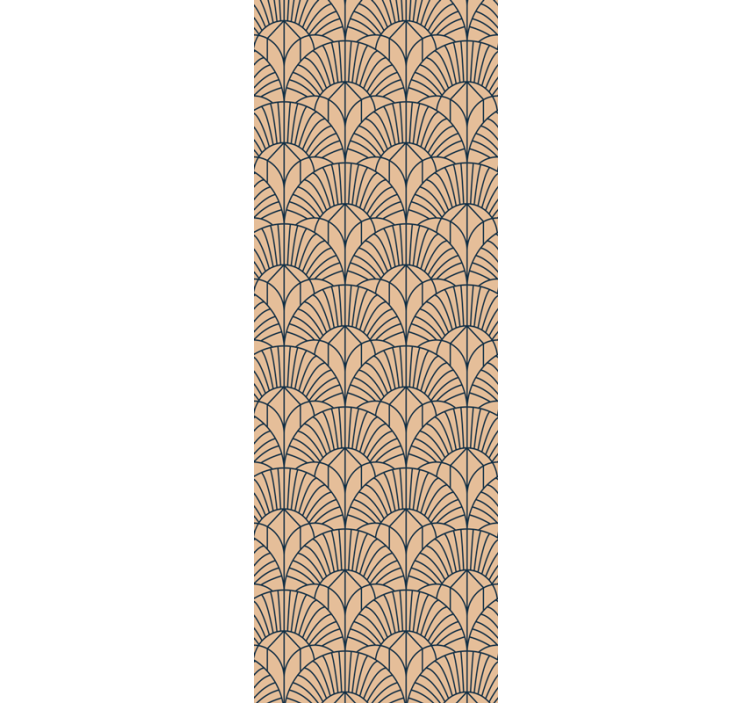 Rullgardin hemmakkontor abstrakt beige mönster - Tenstickers
