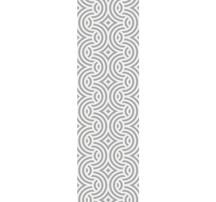 Rullgardin för matsal med geometriska spiralmönster - Tenstickers