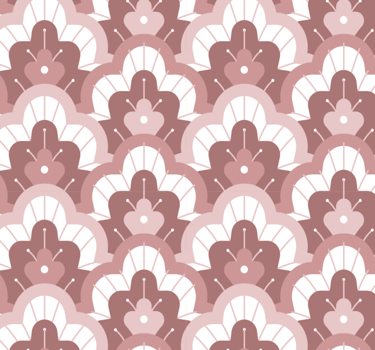 Rullgardin för matsal vintage rosa - Tenstickers
