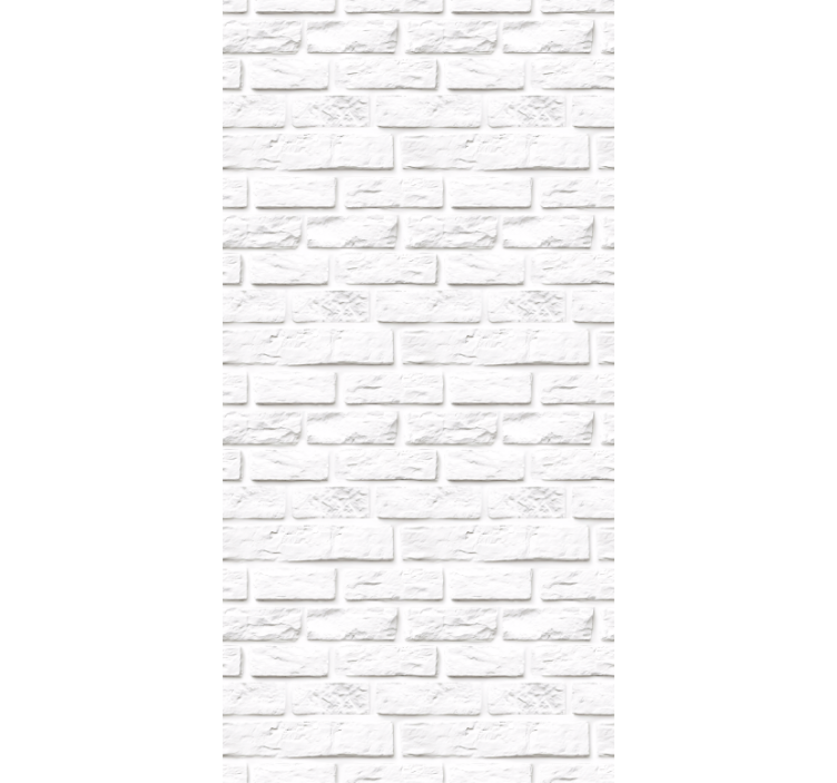 Rullgardin kök vita stenar tegel - Tenstickers