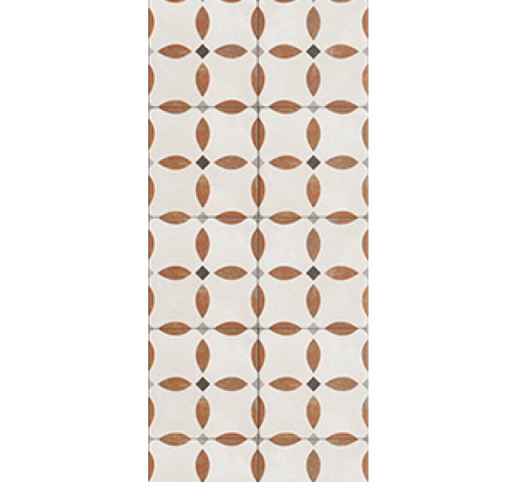 Rullgardin kök beige geometrisk texturmönster - Tenstickers