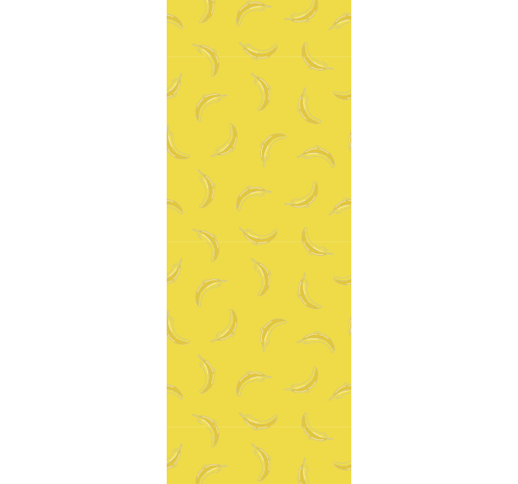 Rullgardin kök med bananmönster design - Tenstickers