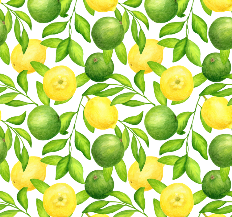 Rullgardin kök citrusfruktmönster - Tenstickers