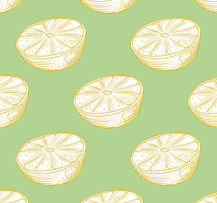 Rullgardin kök ornamental citrusmönster - Tenstickers