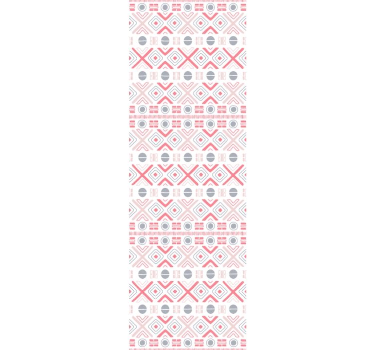 Rullgardin kök tribal mönster mjuka färger - Tenstickers