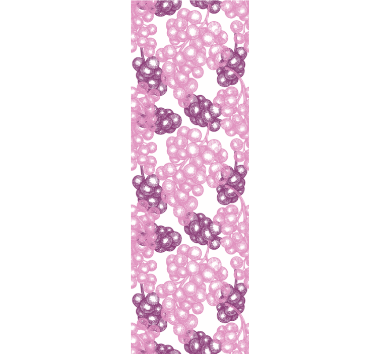 Rullgardin kök rosa och lila druvor - Tenstickers