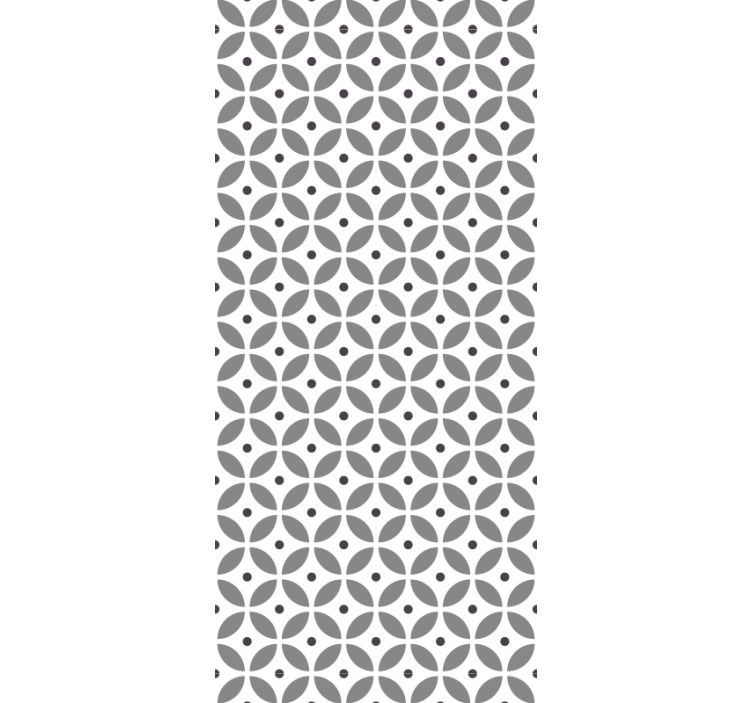 Rullgardin kök nordisk stil sömlösa cirklar - Tenstickers