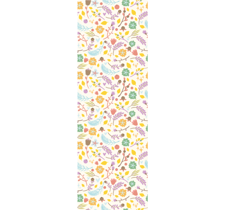 Rullgardin kök typiska polska blommor mönster - Tenstickers