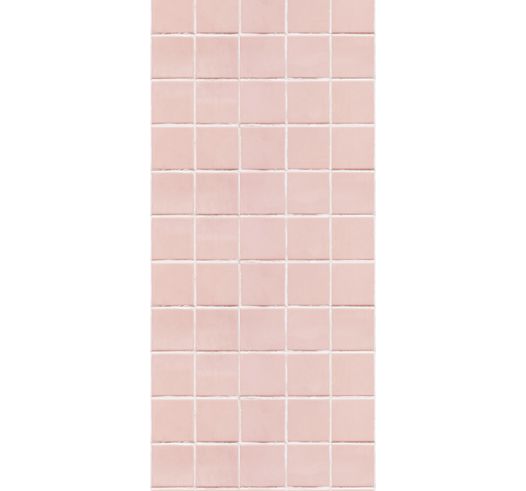 Rullgardin kök enkla rosa plattor - Tenstickers