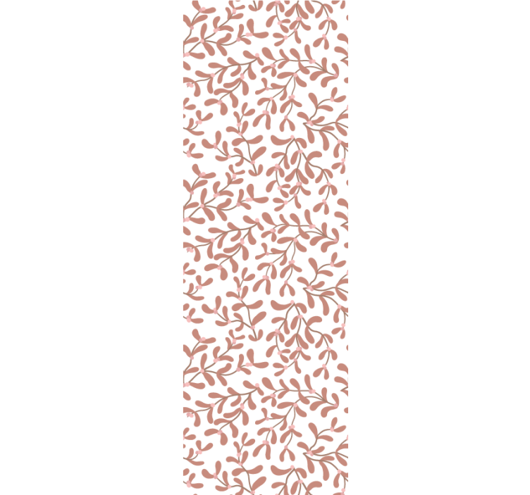 Rullgardin för matsal terracotta små blad - Tenstickers