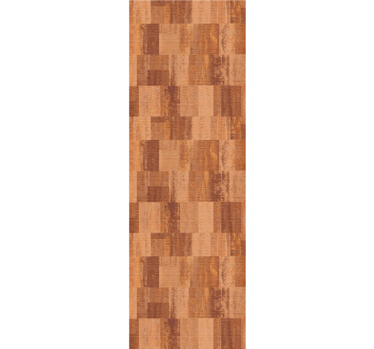 Rullgardin för matsal terracotta rutmönster - Tenstickers