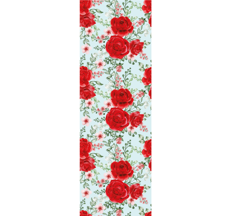Rullgardin för matsal i grandmillenial blommor stil - Tenstickers