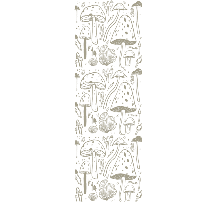 Rullgardin för matsal beige svampmönster - Tenstickers
