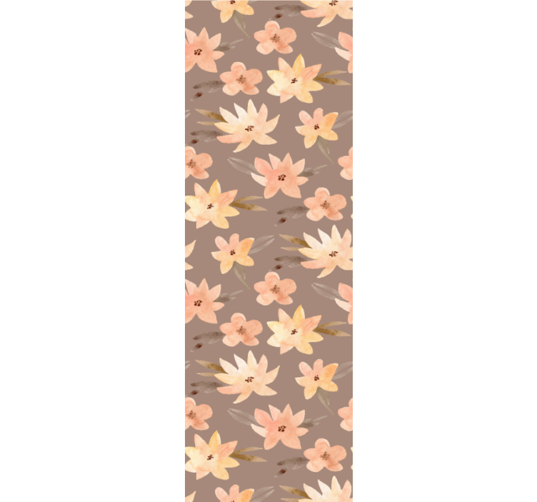 Rullgardin för matsal aquarella blommor pastellfärger - Tenstickers