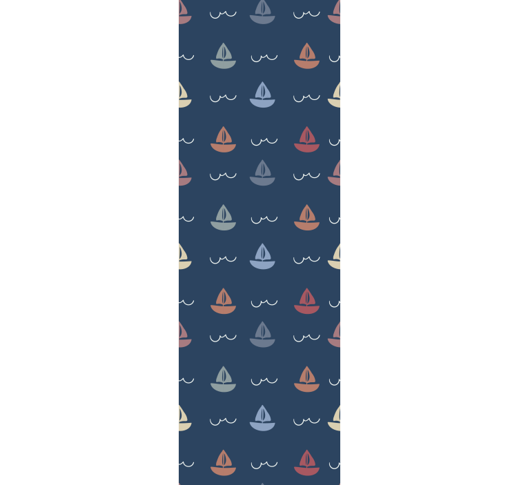 Rullgardin barn segelbåtar motiv - Tenstickers