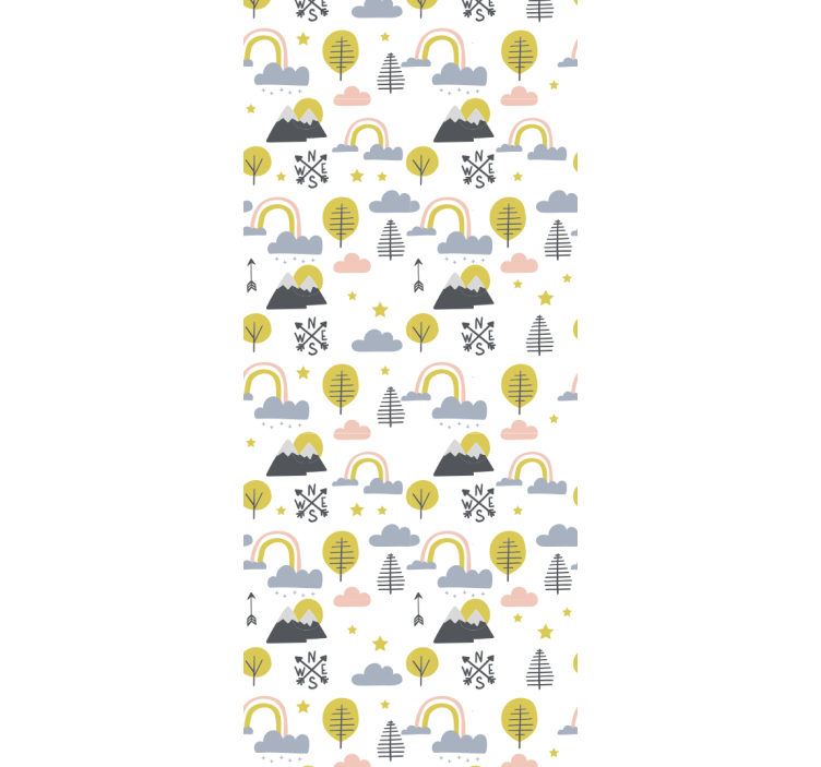 Rullgardin barn lekfull naturmotiv - Tenstickers