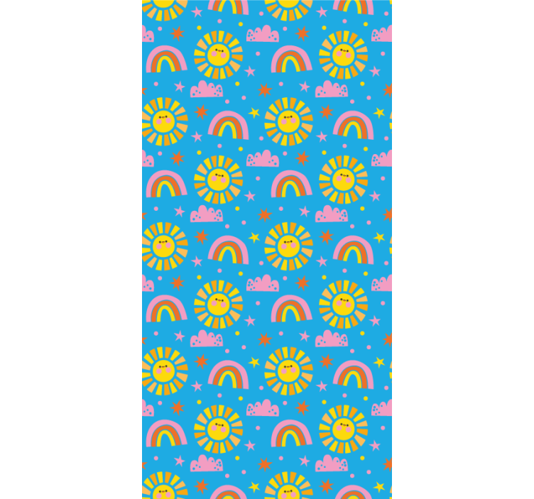 Rullgardin barn lekfulla regnbågar - Tenstickers