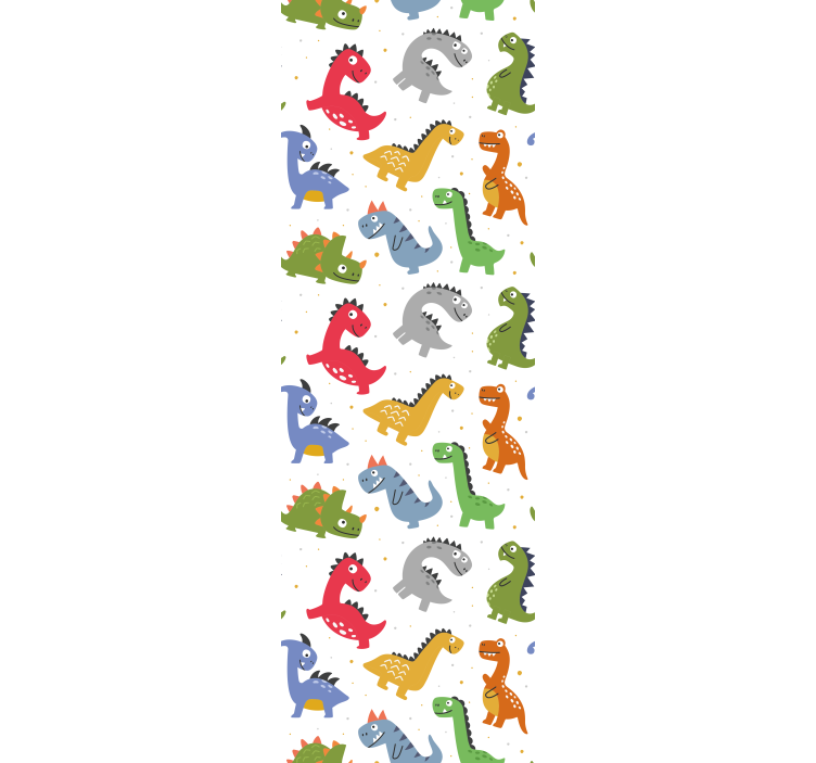 Rullgardin barn söta dinosaurtyper - Tenstickers