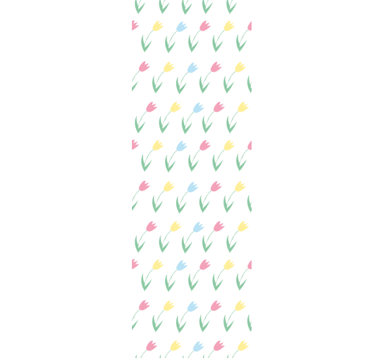 Rullgardin barn färgglatt tulpanblommönster - Tenstickers