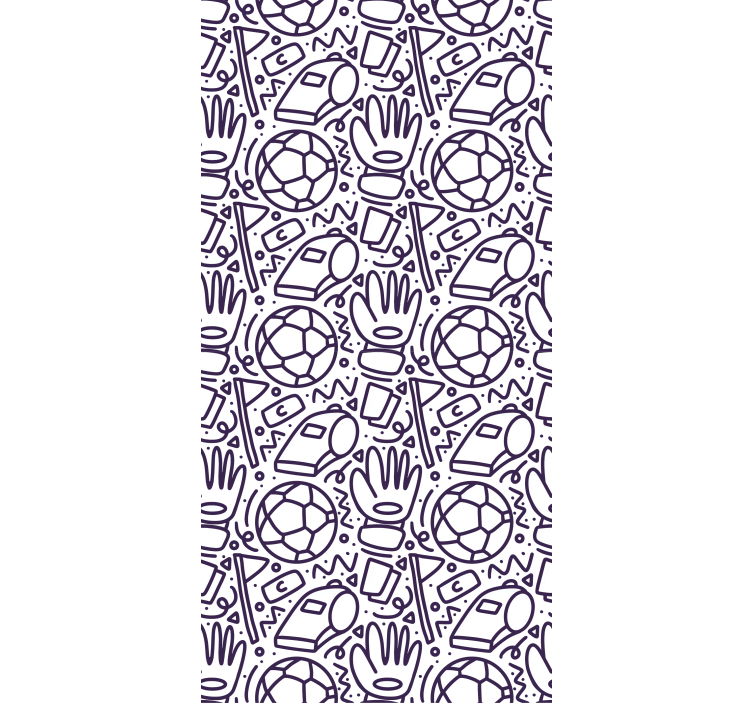 Rrullgardin barn sport doodle design - Tenstickers