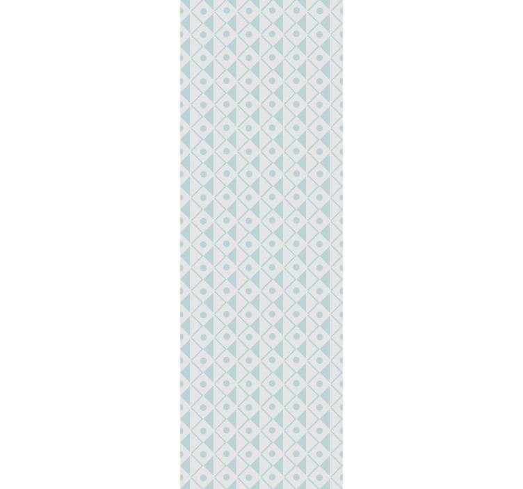 Rullgardin barn blå och vita romber design - Tenstickers